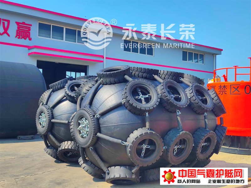2.0×3.5米船舶防撞码头靠垫靠球 横滨式充气护舷碰球