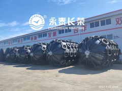 3×6米LNG船舶防撞码头靠垫靠把球 横滨式充气护舷图2