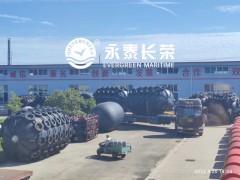 3×6米LNG船舶防撞码头靠垫靠把球 横滨式充气护舷图3